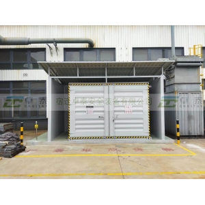 烟台户外层架式危化品储存柜交付